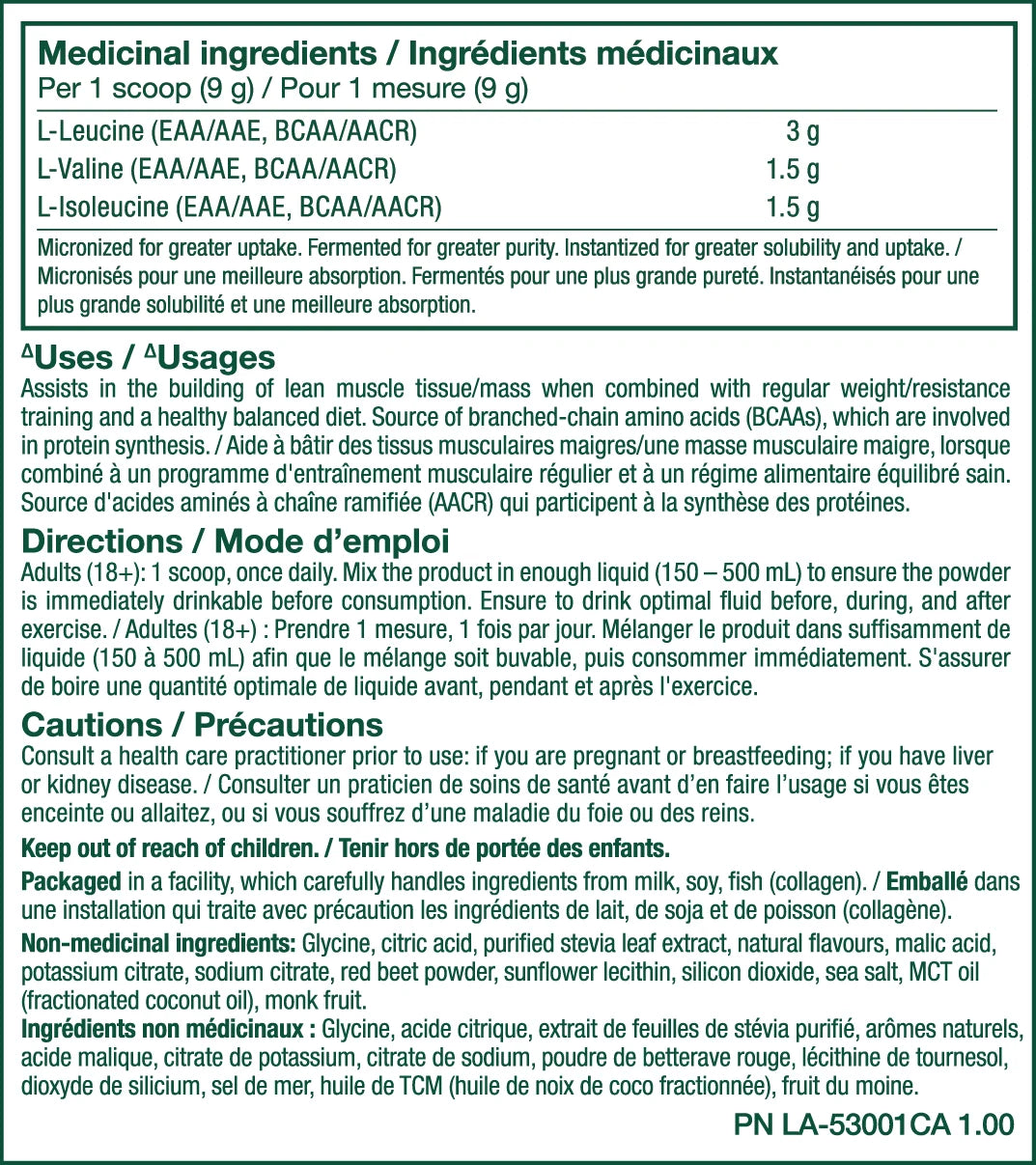 Front panel of a Medi-Cal branded powder supplement box showing medical ingredients list, directions, precautions, and product code PN-LS-50001 CA 1.0.