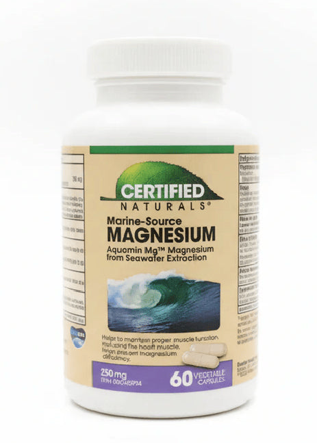 Certified Naturals Marine-Source Magnesium Capsules with Aquamin