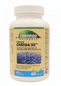 Certified Naturals Clinical Omega 3X Fish Oil Gelcaps with MAG-O3